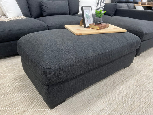 Montego Ottoman In Dark Charcoal