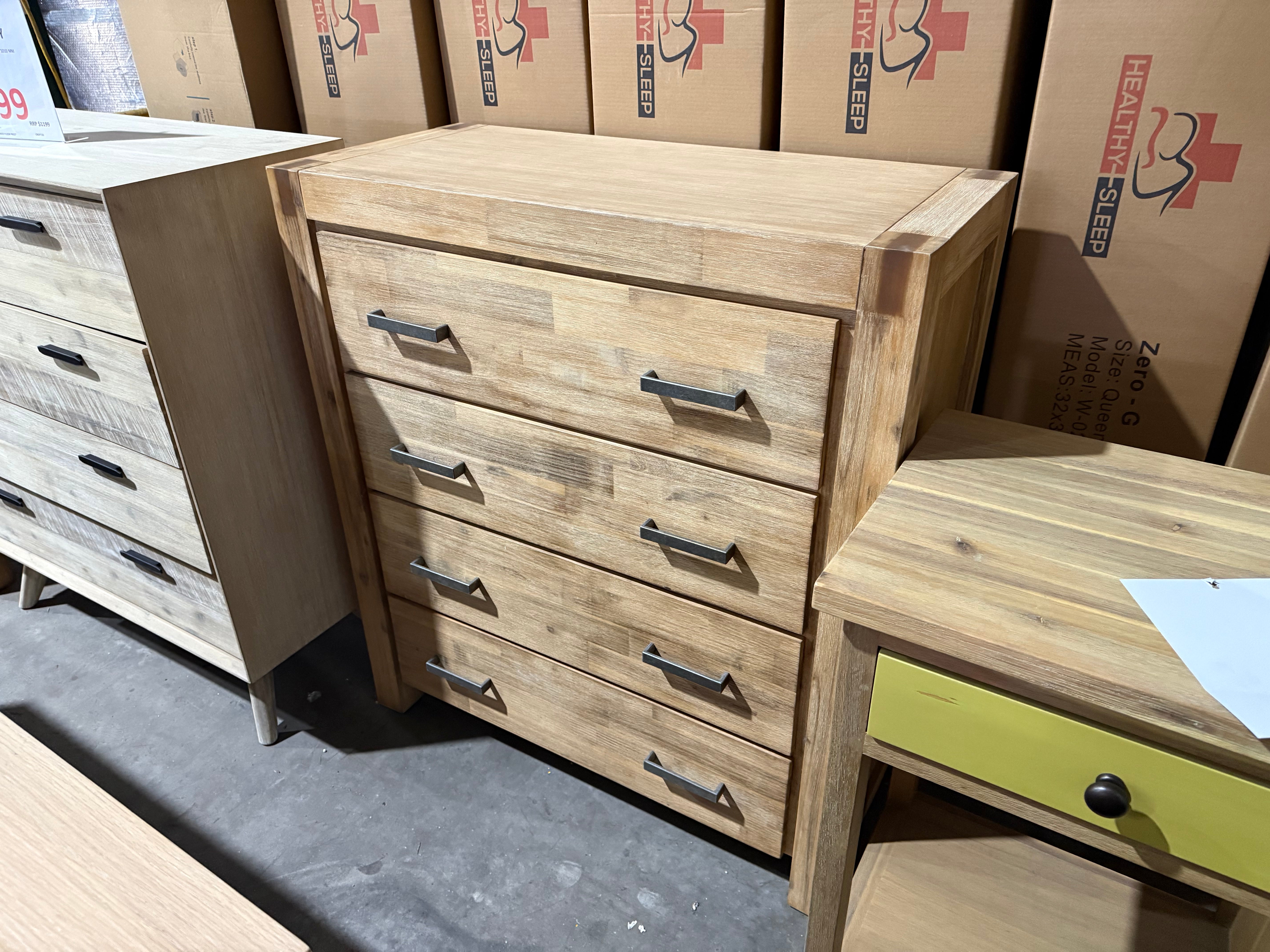 Aldgate 4 Draw Hardwood Tallboy