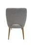 Clinton Dining Chair  In Light Grey With Natural Leg