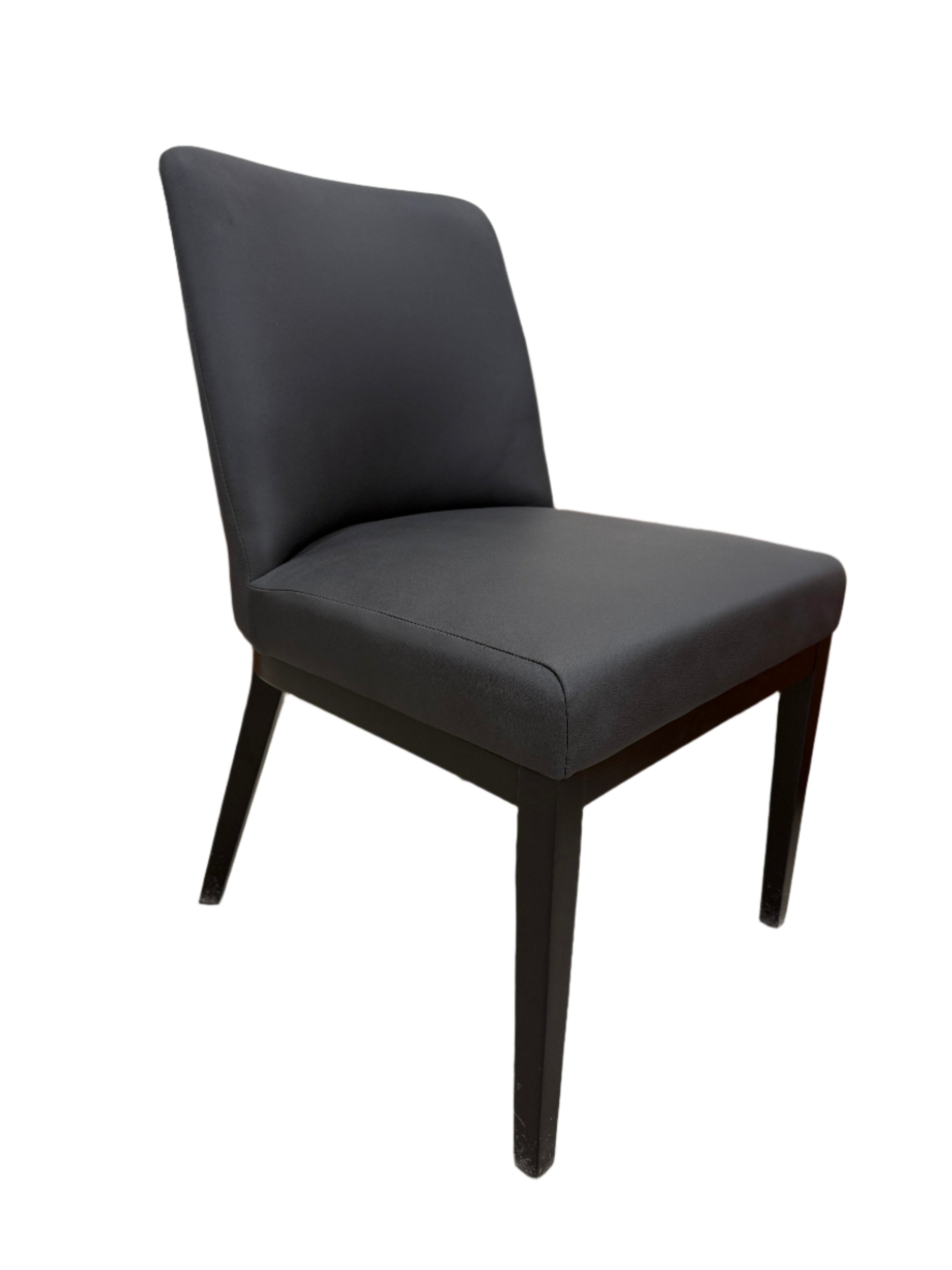 Ginko Dining Chair In Charcoal Endurotek