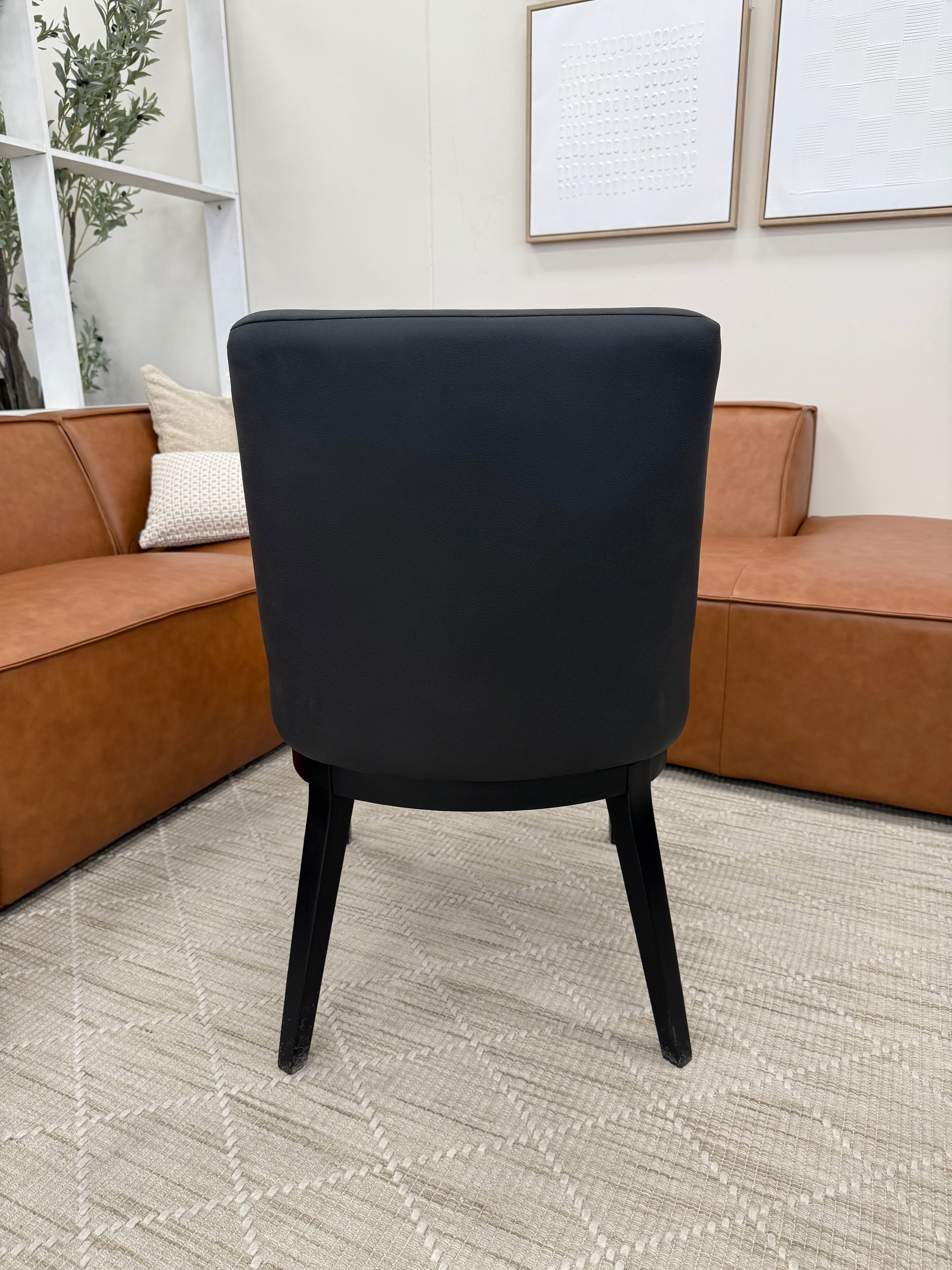 Ginko Dining Chair In Charcoal Endurotek