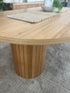 Morocco 140cm Oval Coffee Table In Natural Australian Messmate