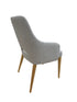 Clinton Dining Chair  In Light Grey With Natural Leg