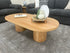 Morocco 140cm Oval Coffee Table In Natural Australian Messmate