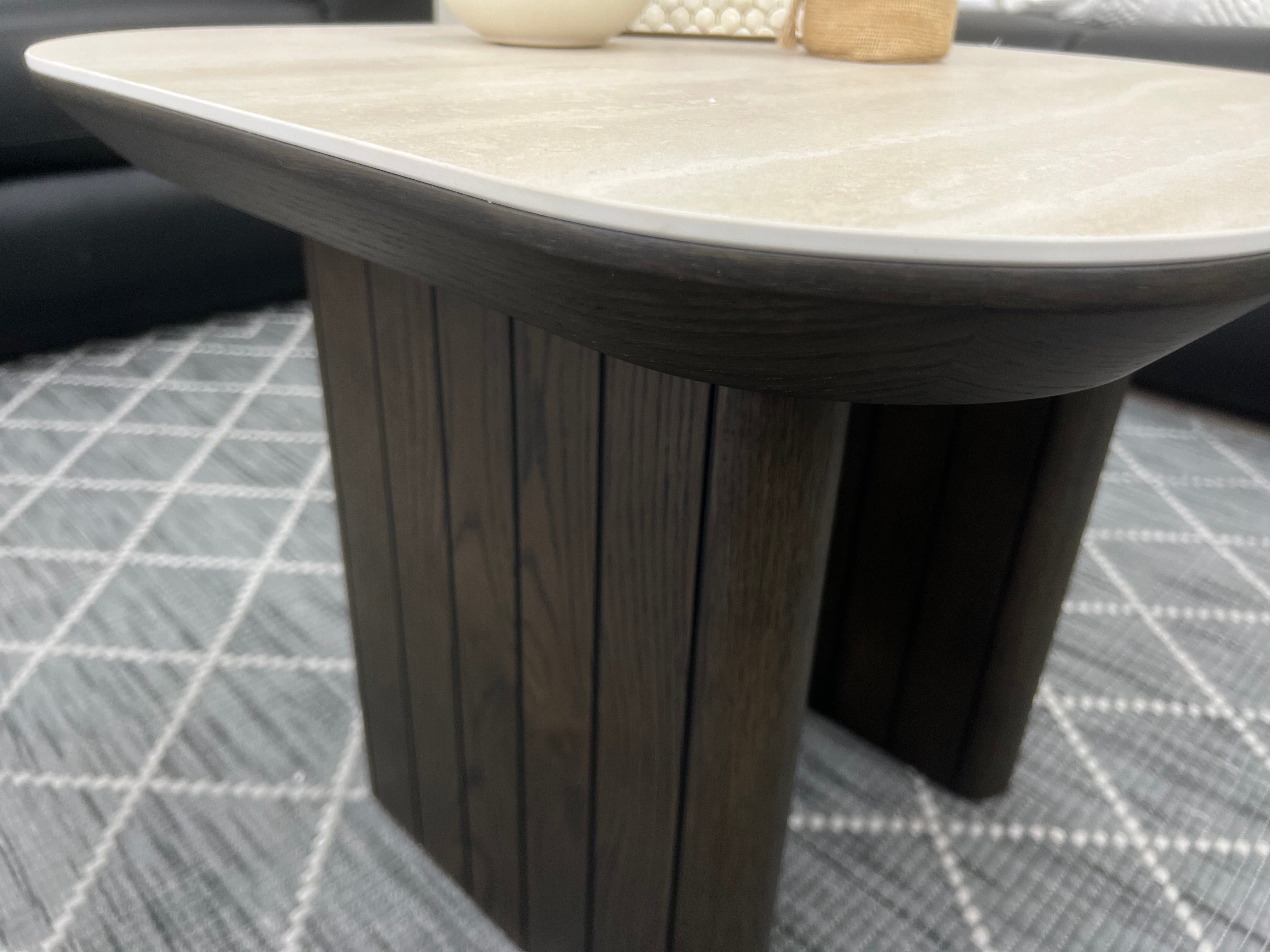 Capri Ceramic End Table