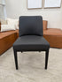 Ginko Dining Chair In Charcoal Endurotek