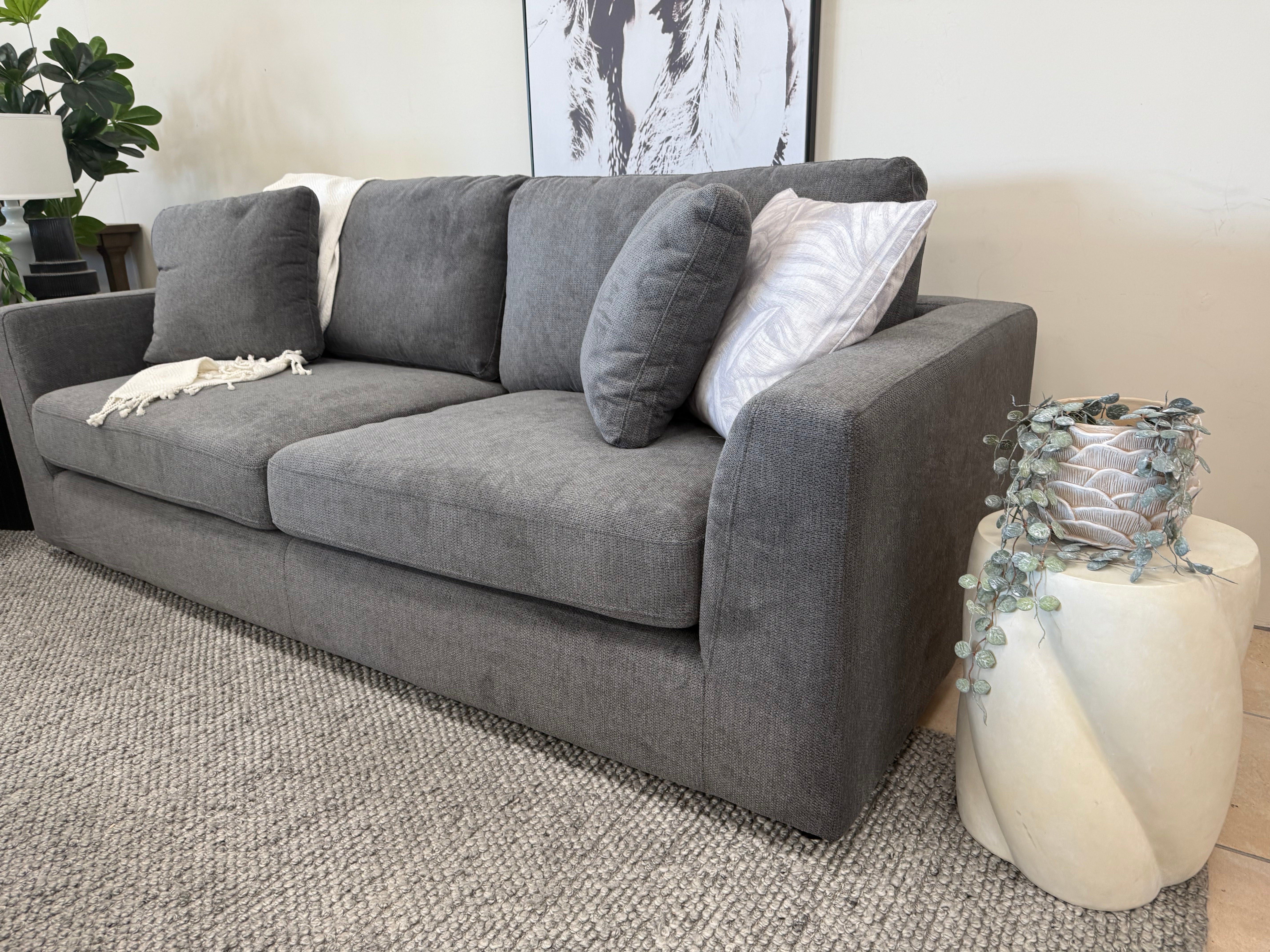 Frankie 3+2 Sofa Pair in Charcoal