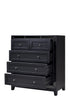 Dalton Black Mirror Tallboy Chest