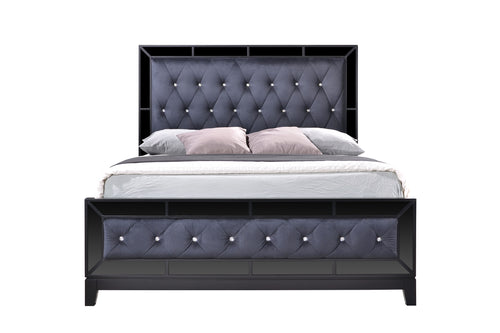 Dalton Black Mirror King Size Bed