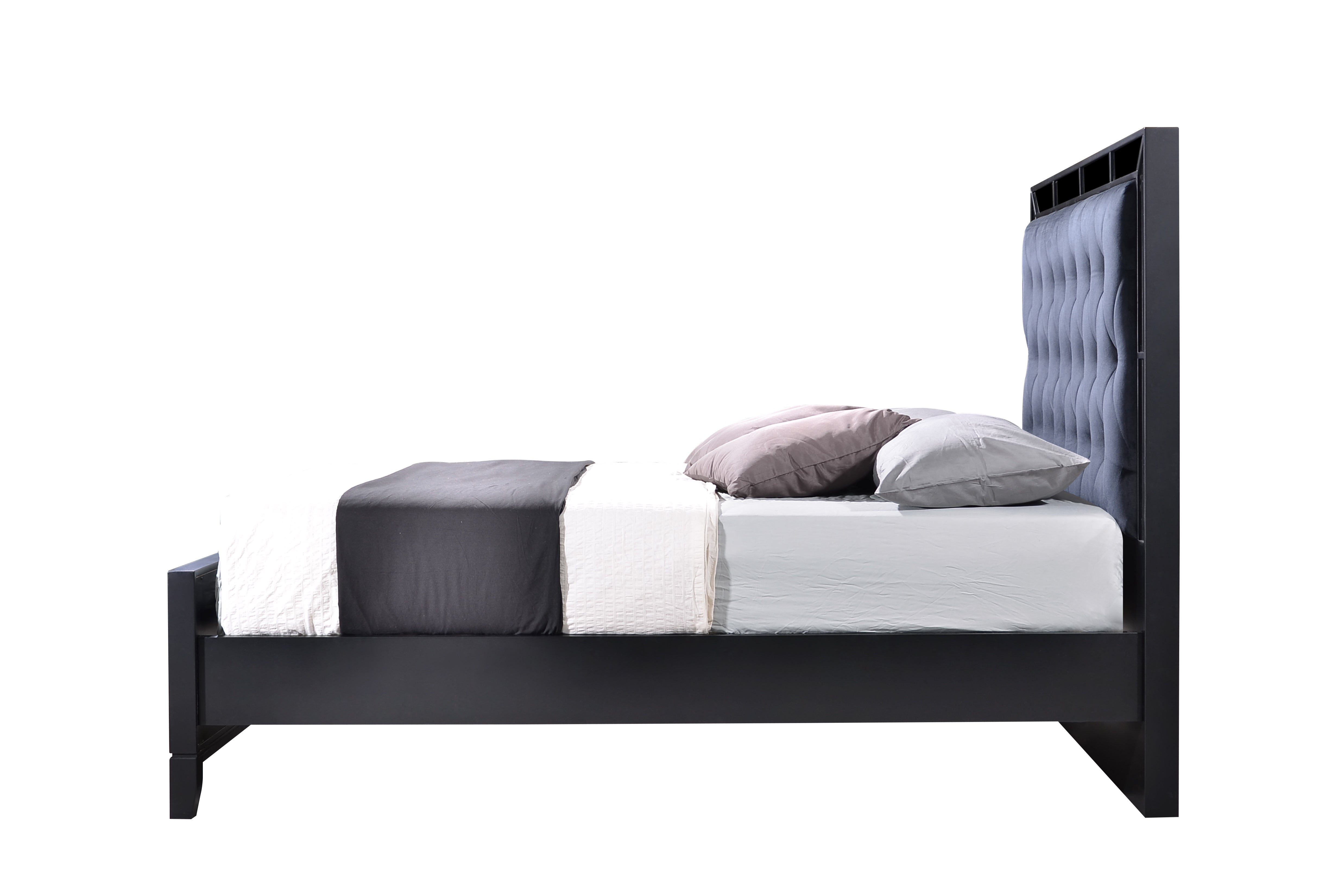 Dalton Black Mirror King Size Bed