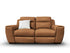 Jonah 2 Seater Dual Motor Sofa In Tan Leather