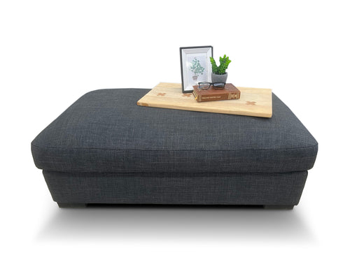 Montego Ottoman In Dark Charcoal