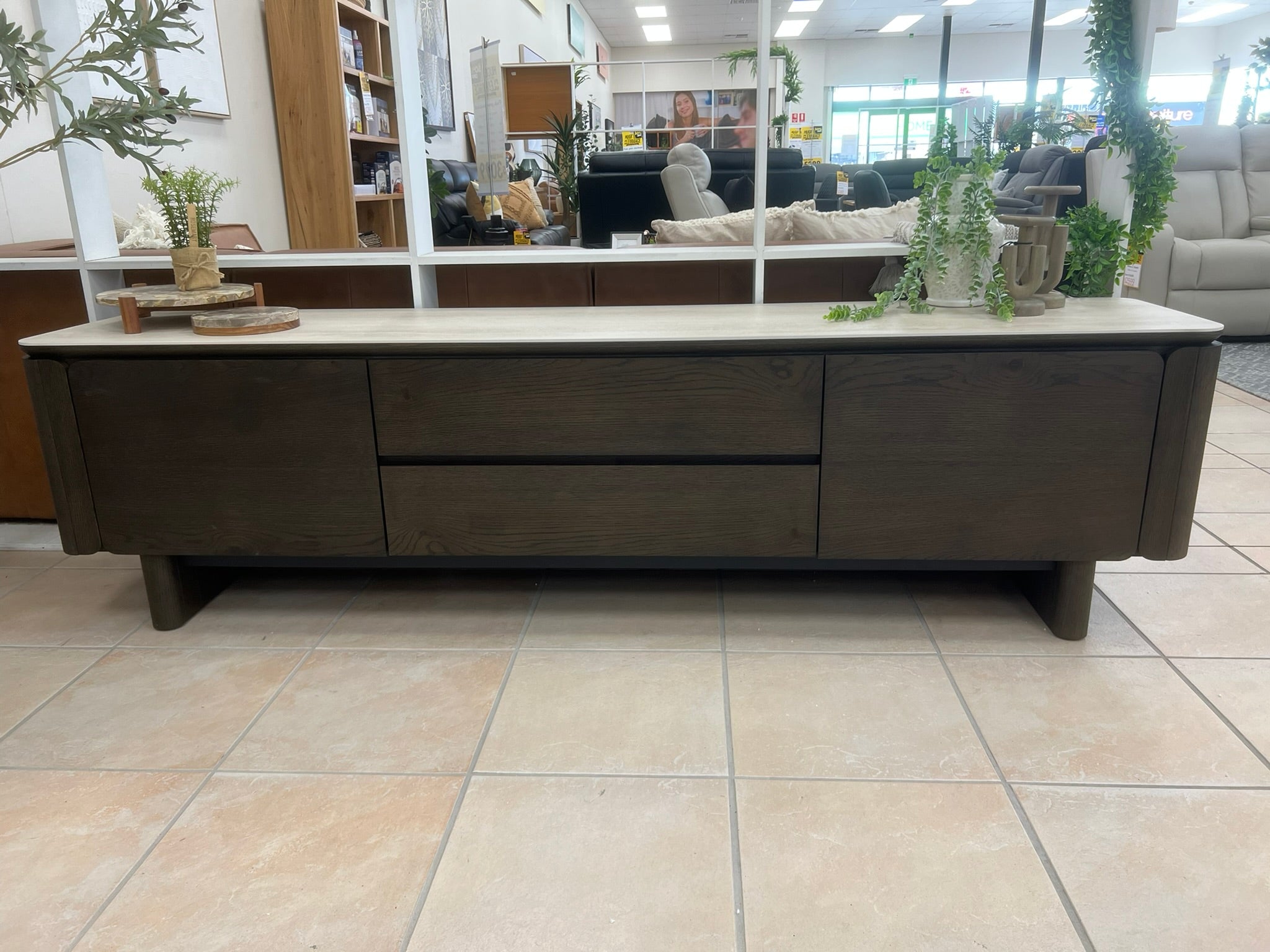 Capri 220cm Ceramic TV Unit