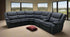 Erik Corner Lounge With Electric Recliners In Black