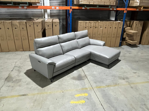 Lucca Right Chaise In Grey