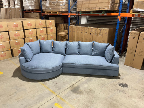 Jamie Left Chaise In Blue