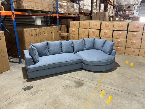 Jamie Right Chaise In Blue