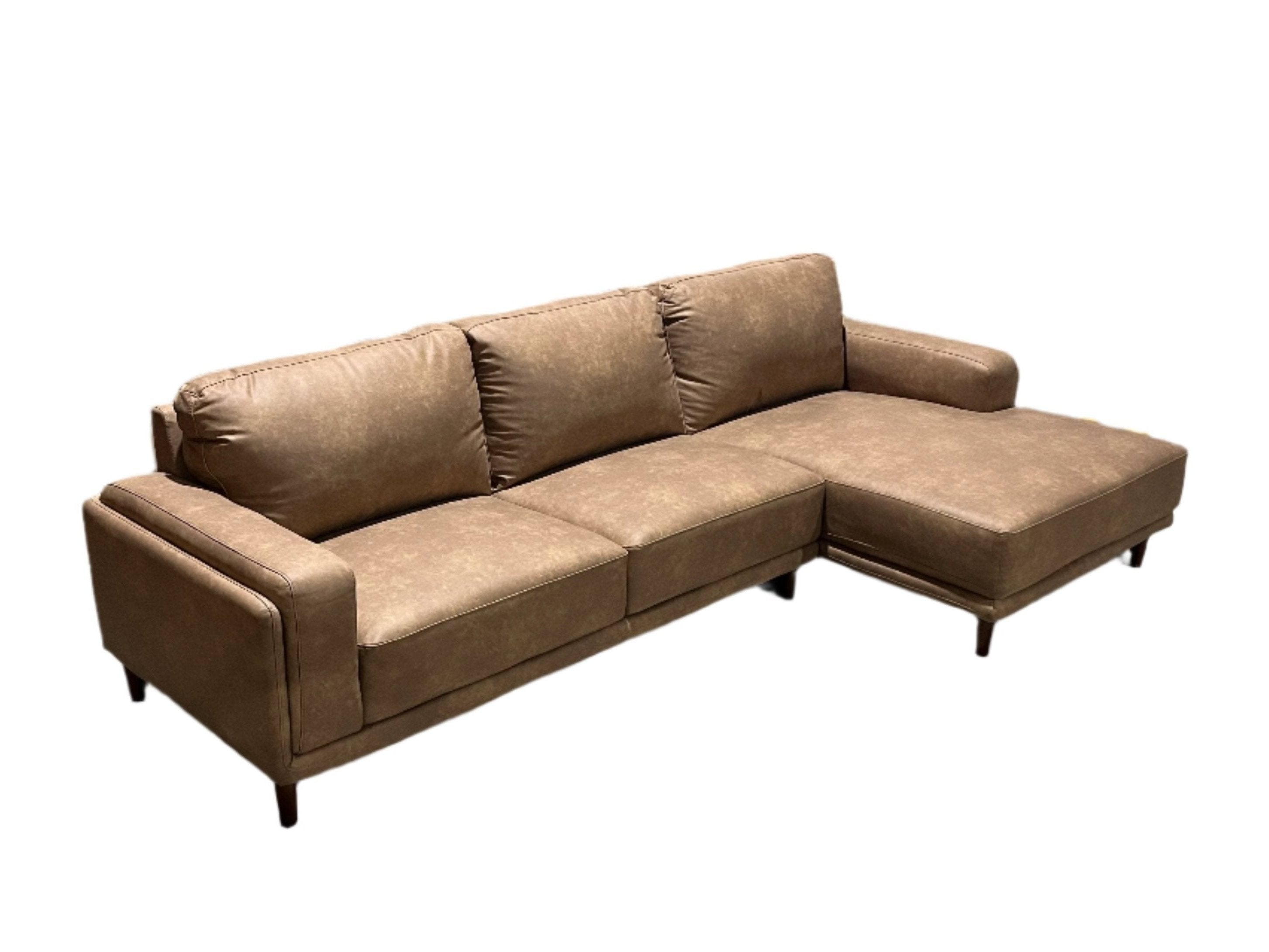 Dustin Right Chaise In Tan