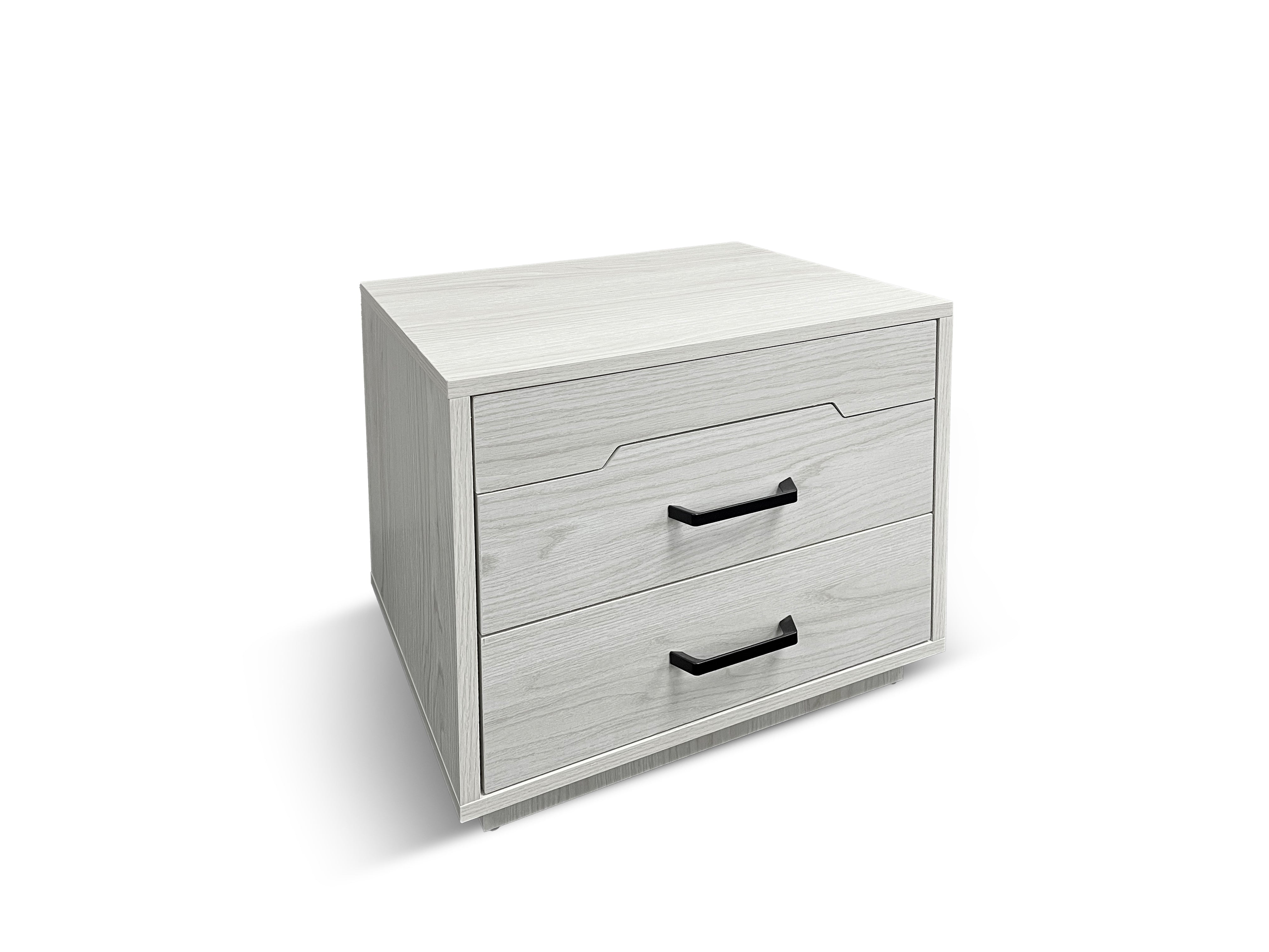 Atlanta bed side chest in grey wash finish (chicago)