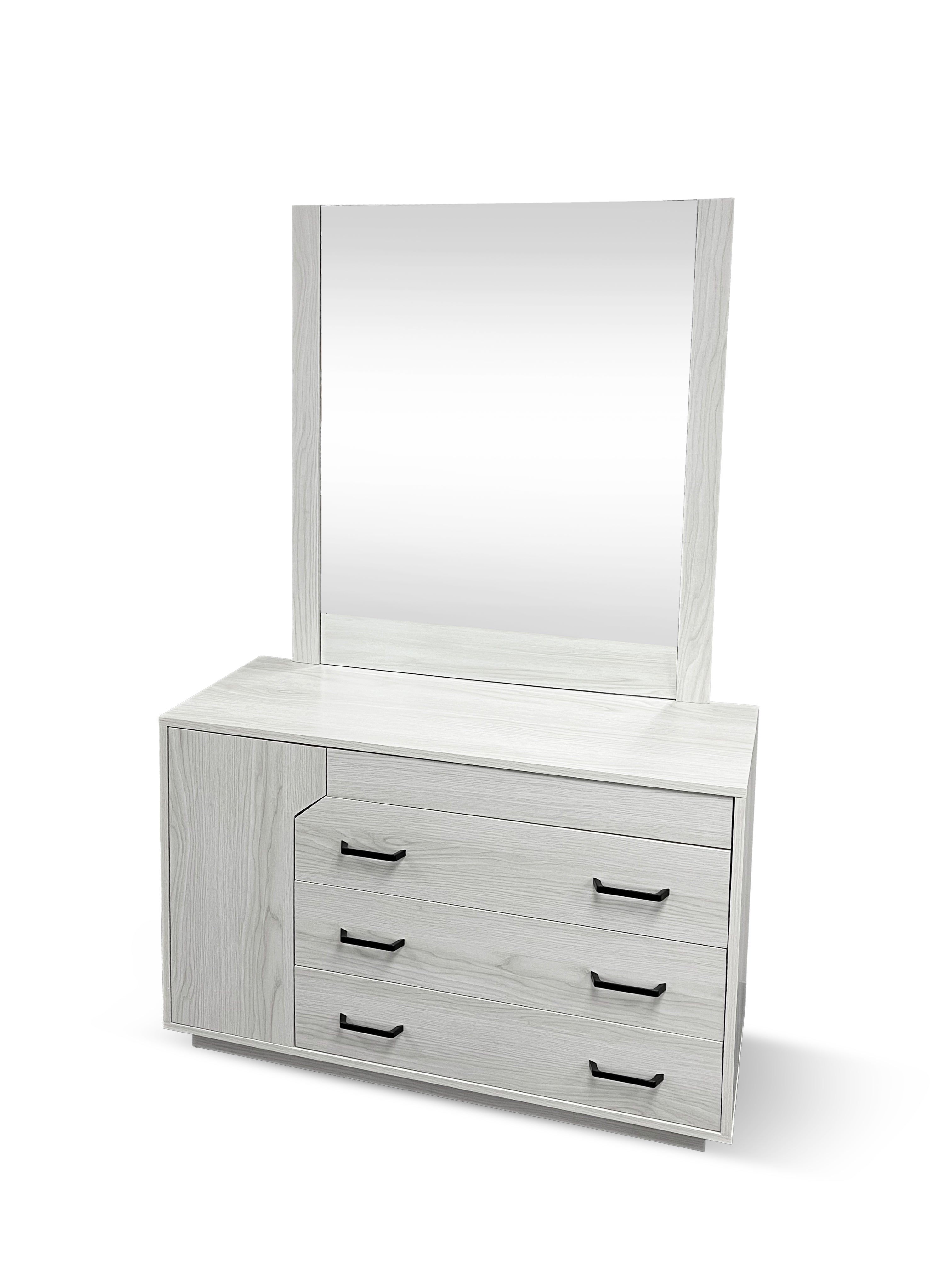 Atlanta dressing table inc mirros in grey wash finish (chicago)