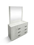 Atlanta dressing table inc mirros in grey wash finish (chicago)