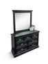 Calloway dressing table inc mirror in black prb1006/7