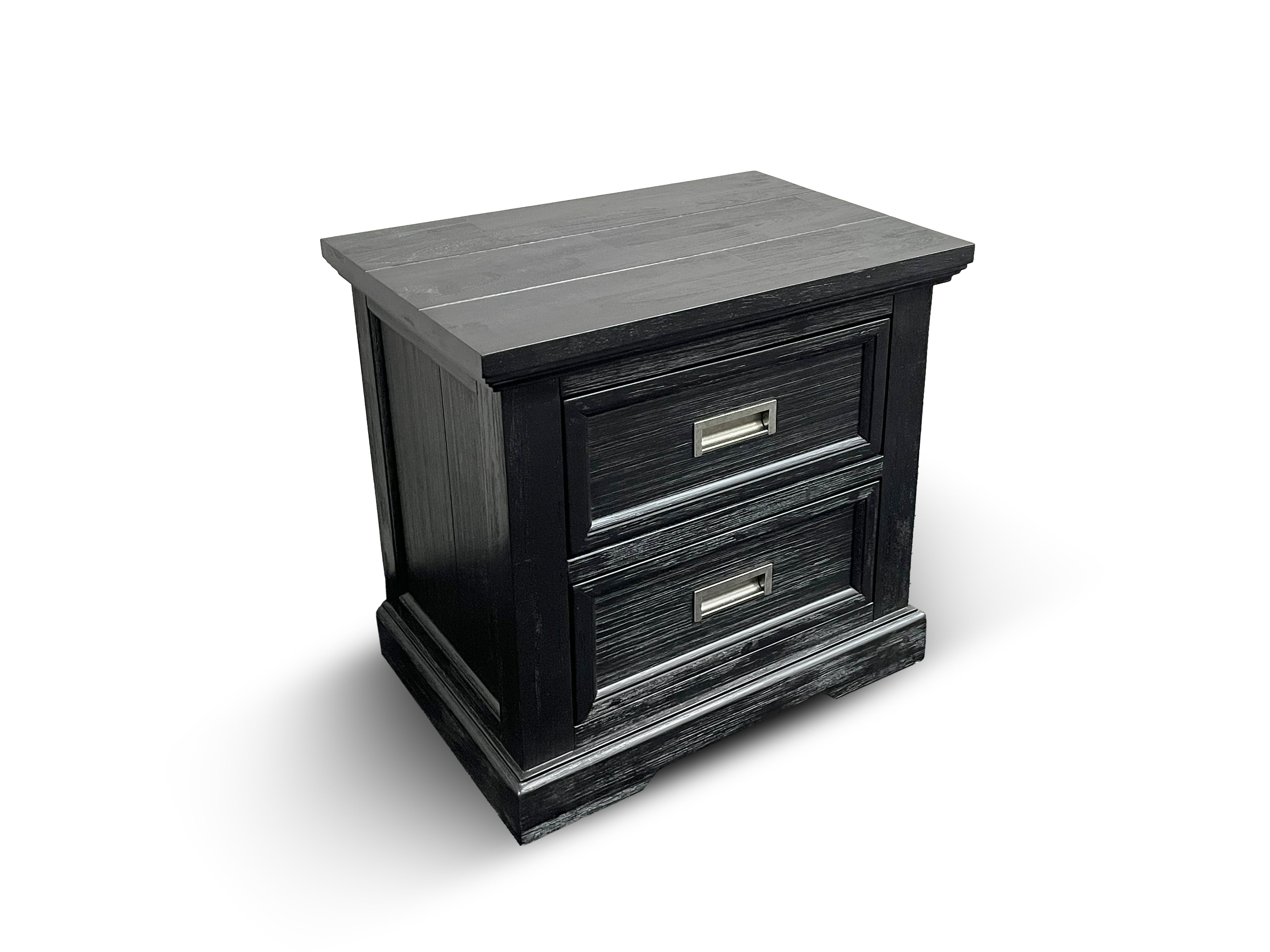 Calloway bed size chest in black finish prb1004