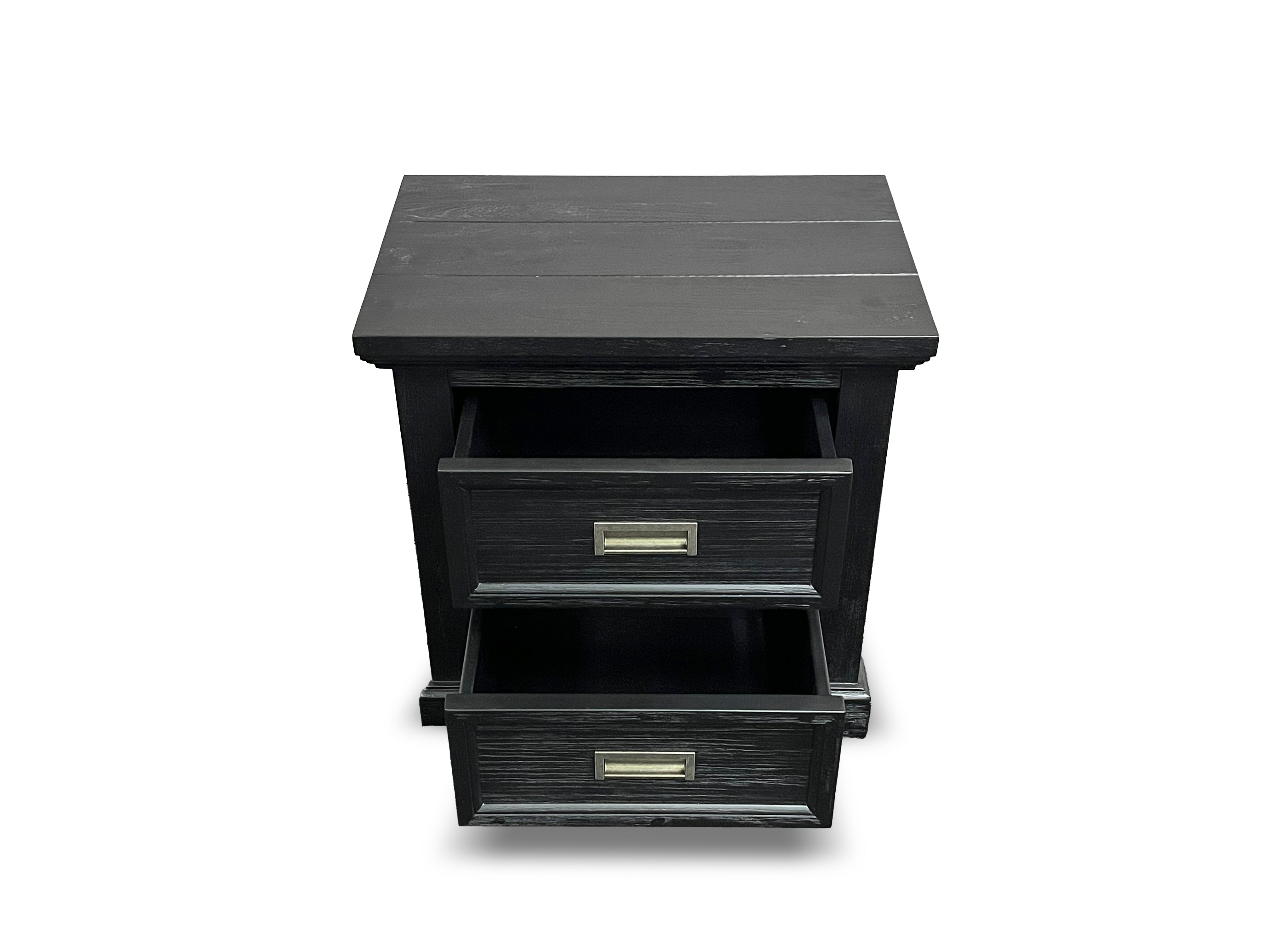 Calloway bed size chest in black finish prb1004