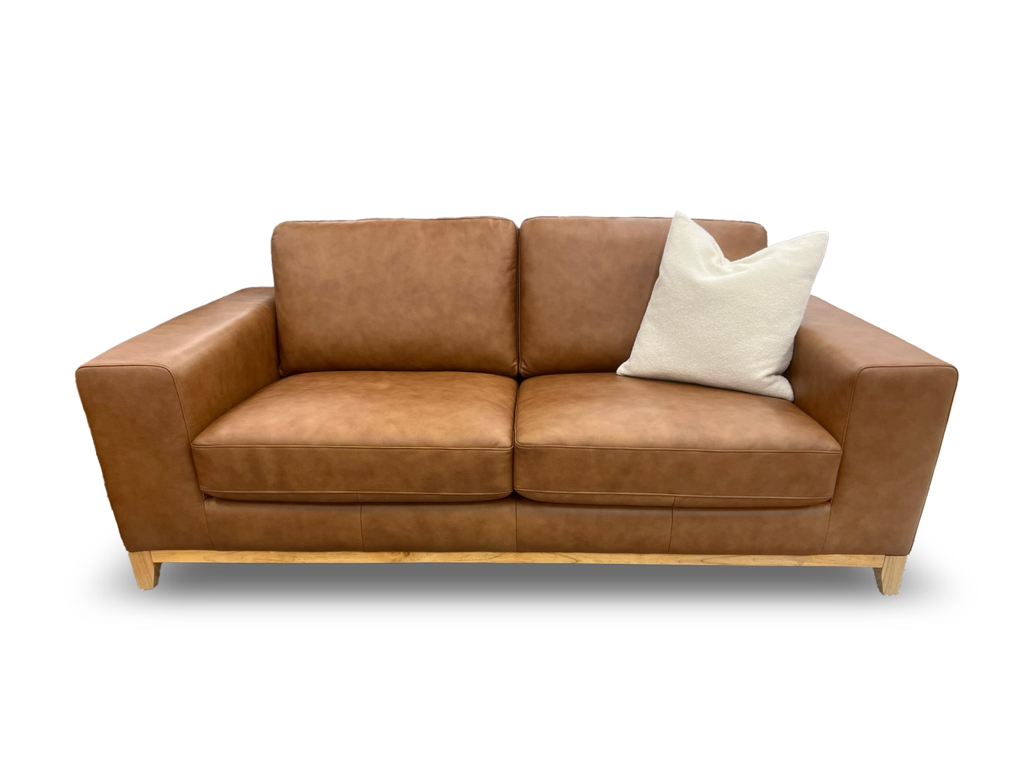 Bliss 2 Seater In Tan Leather