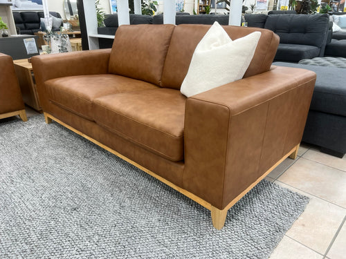 Bliss 2 Seater In Tan Leather