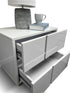 Davis bed side chest in gloss white