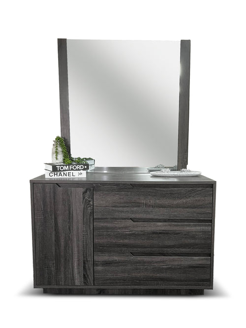 Vienna dressing table inc mirror in grey