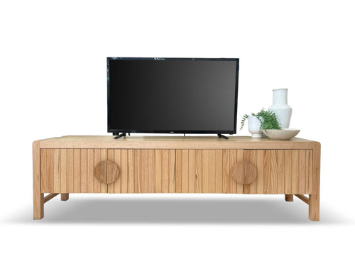 Morocco 185cm TV Unit  In Natural Australian Messmate