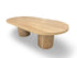 Morocco 140cm Oval Coffee Table In Natural Australian Messmate