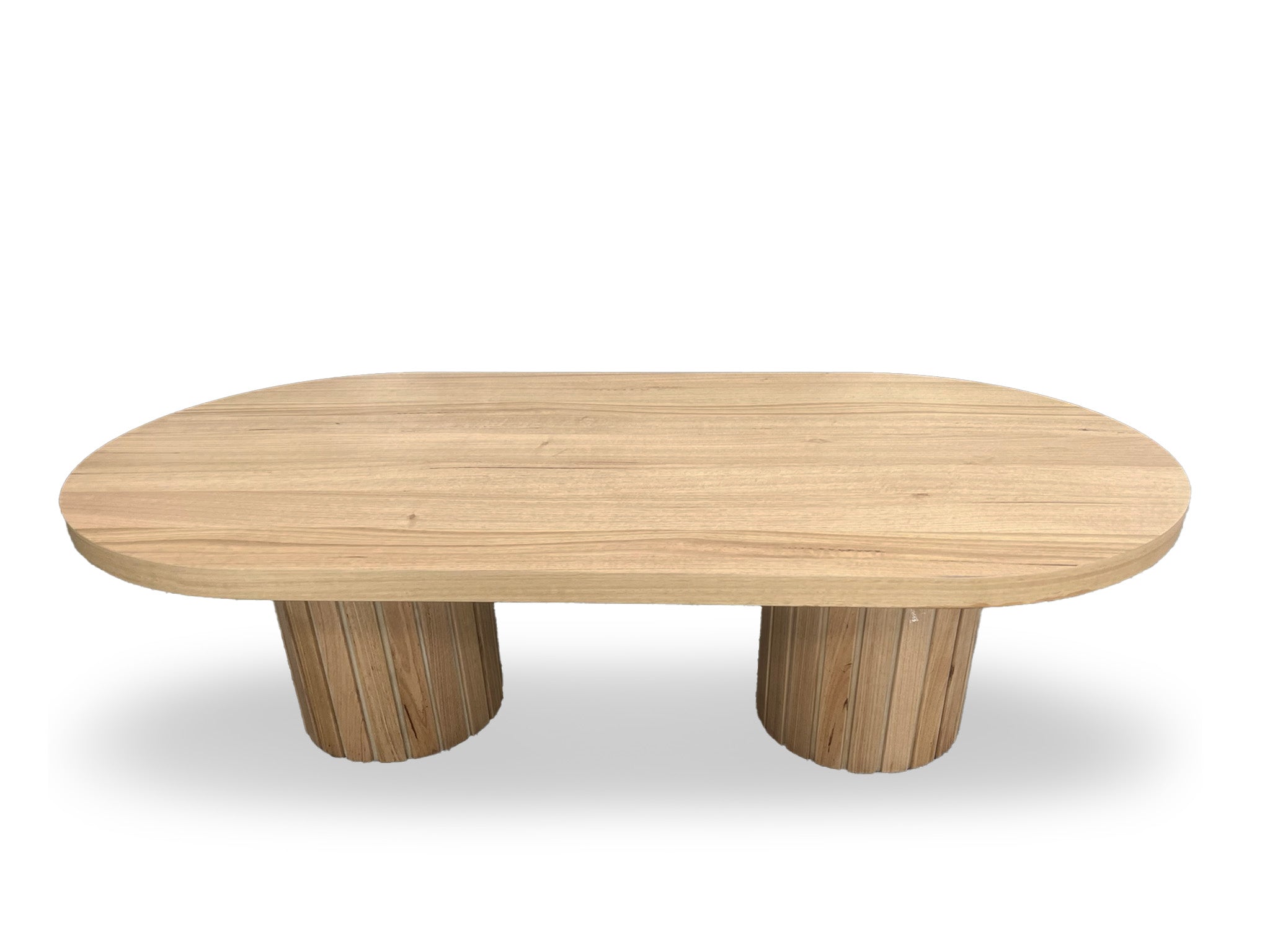 Morocco 140cm Oval Coffee Table In Natural Australian Messmate