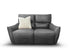 Trina 2 Seater With Dual Electrics In Asphalt Grey Leather