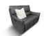 Trina 2 Seater With Dual Electrics In Asphalt Grey Leather