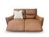 Trina 2 Seater With Dual Electrics In Tan Leather