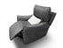 Trina Recliner With Dual Electrics In Asphalt Grey Leather