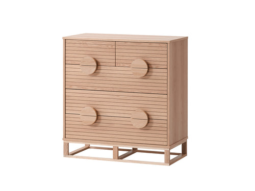 Osaka Tallboy Chest In Natural oak