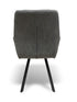 Bermuda Upholstered Dining Chair In Anique Grey